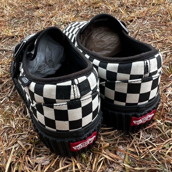 CLEAN Vans size 8 Womens Platform Creeper Mary Jane Checkerboard shoes - Picture 7 of 10